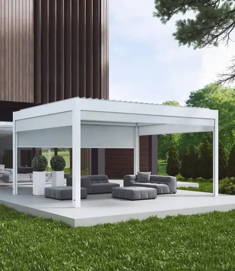 Biała pergola